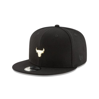 Sapca New Era Chicago Bulls NBA Badge Slick 9FIFTY Snapback - Negrii